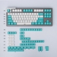 7 Items Promotion MSA Profile 104+46 Keys ABS Doubleshot Keycaps Set for Cherry MX Mechanical Keyboard Green Pink Grey Black Golden White